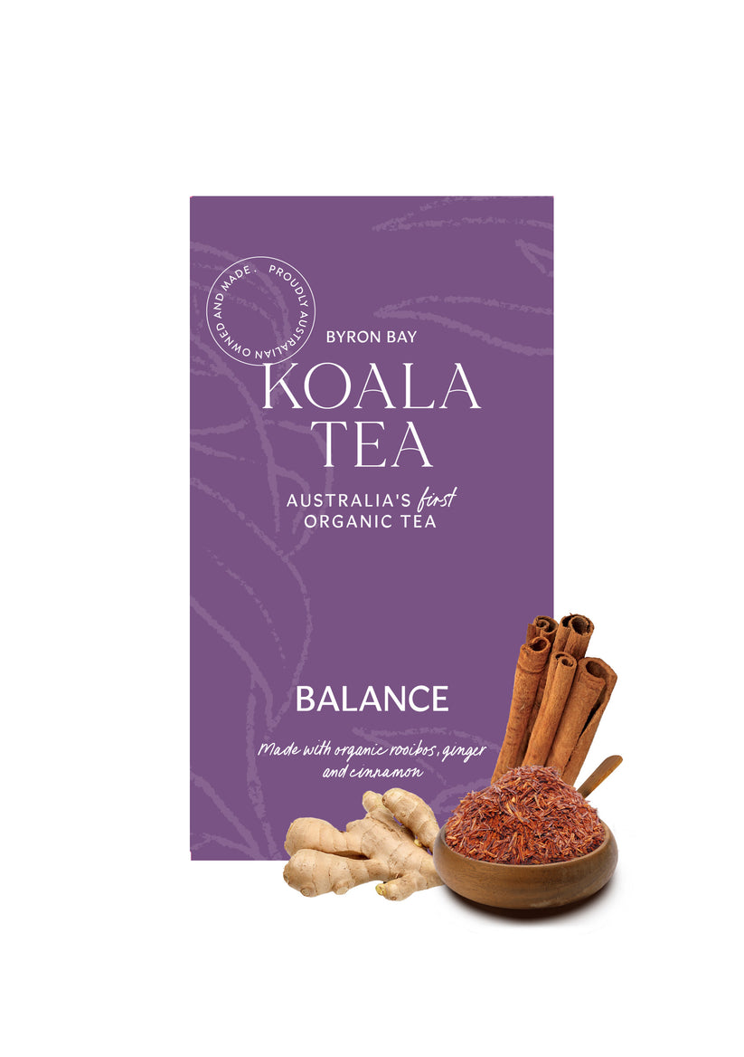 Balance Tea | Ginger, Cinnamon & Rooibos Organic Tea – Koala Tea