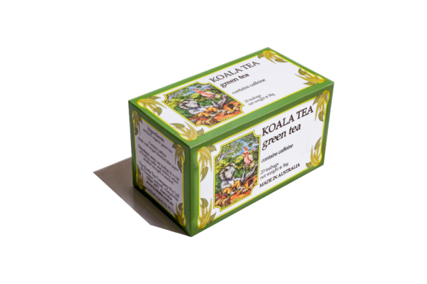 Green Tea organic herbal tea, certified organic, produced in Northern Rivers NSW by Koala Tea Company