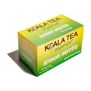 Lemon Myrtle organic herbal tea, certified organic, produced in Northern Rivers NSW by Koala Tea Company