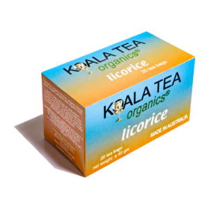 Licorice herbal tea, certified organic, produced in Northern Rivers NSW by Koala Tea Company