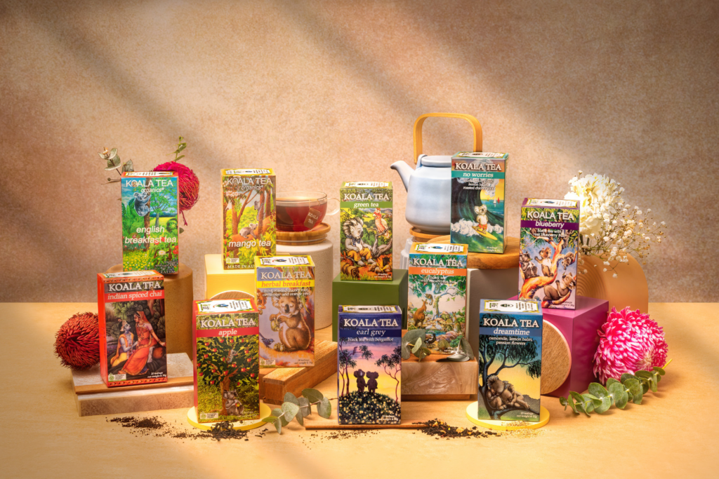 organic herbal tea, certified organic, produced in Northern Rivers NSW by Koala Tea Company